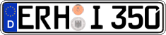 German license plate, Regular plates
