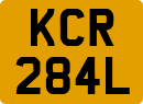 License plate of the United Kingdom, 1963 year system