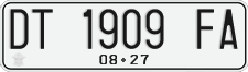 License plate of Indonesia, Regular plates