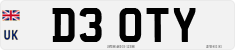 License plate of the United Kingdom, 1983 year system