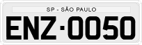 License plate of Brazil, Private owners (1990)