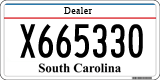 South Carolina, Dealer (X123456)