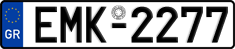 License plate of Greece, Cars