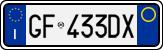 License plate of Italy, Cars (1994 year series)