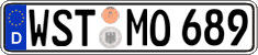 German license plate, Regular plates