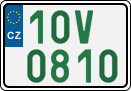 License plate of the Czech Republic, Oldtimers (2001)