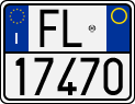 License plate of Italy, Motorcycles (1994 year series)
