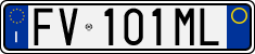License plate of Italy, Cars (1994 year series)