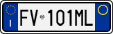 License plate of Italy, Cars (1994 year series)