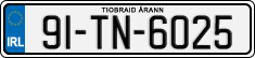 License plate of Ireland, Regular plates