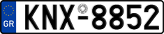 License plate of Greece, Cars