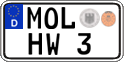 German license plate, Regular plates