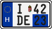 license plates of Hungary, Temporary (2022)