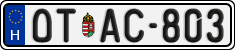 license plates of Hungary, Oldtimers (2022)