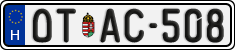 license plates of Hungary, Oldtimers (2022)
