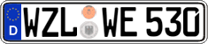 German license plate, Regular plates
