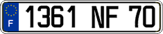 French license plate, FNI