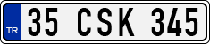License plate of Turkey, Regular plates