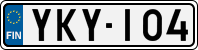 License plate of Finland, Cars