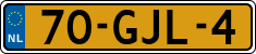 License plate of the Netherlands, Cars