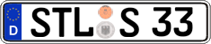 German license plate, Regular plates