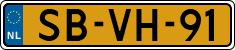License plate of the Netherlands, Cars