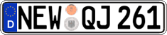 German license plate, Regular plates