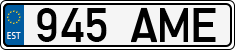 License plate of Estonia, Regular car plates