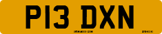 License plate of the United Kingdom, 1983 year system
