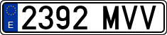 License plates of Spain, Ordinary (2000)