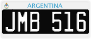 License plate of Argentina, Cars (1995, ABC 123)