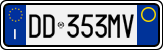 License plate of Italy, Cars (1994 year series)