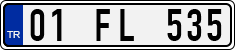 License plate of Turkey, Regular plates