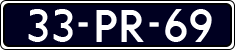 License plate of the Netherlands, Cars