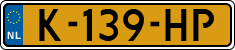 License plate of the Netherlands, Cars