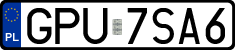 License plates of Poland, Regular car plates