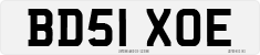 License plate of the United Kingdom, 2001 year system