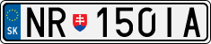License plate of Slovakia, Cars