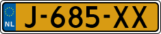 License plate of the Netherlands, Cars