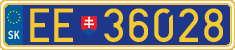 License plate of Slovakia, Diplomatic