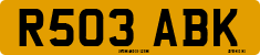 License plate of the United Kingdom, 1983 year system