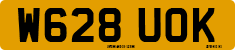 License plate of the United Kingdom, 1983 year system