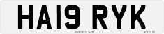 License plate of the United Kingdom, 2001 year system