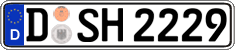 German license plate, Regular plates