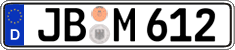 German license plate, Regular plates