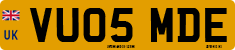 License plate of the United Kingdom, 2001 year system