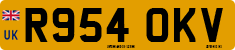 License plate of the United Kingdom, 1983 year system