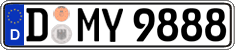 German license plate, Regular plates