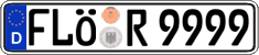 German license plate, Regular plates
