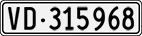 License plate of Switzerland, Cars